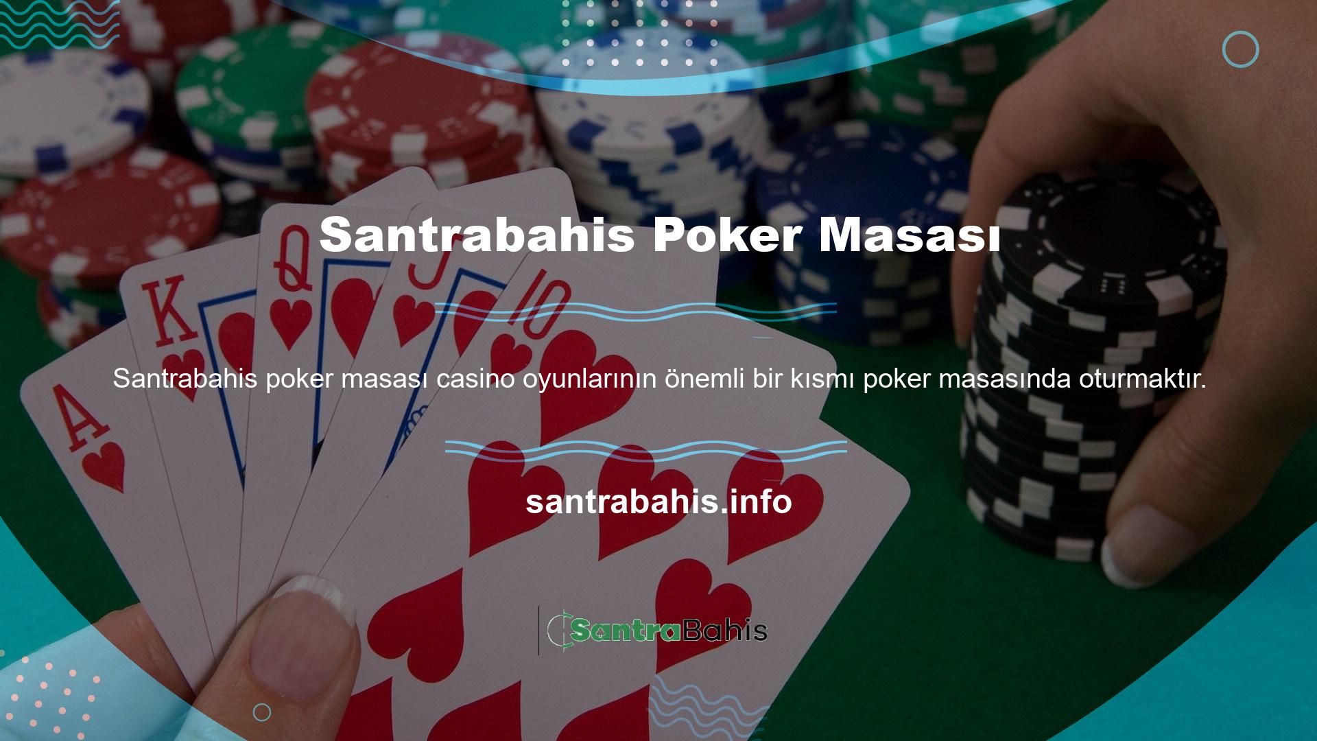 Canlı casinoda poker oynayın